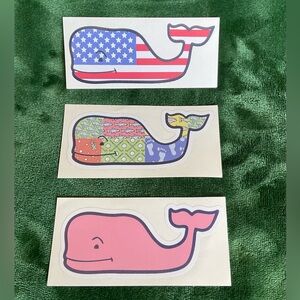 Vineyard Vines Whale Sticker Trio